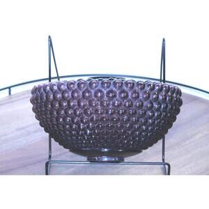 Antique replacement hobnail amethyst lamp base